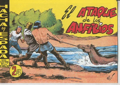 Hacha y Espada facsimil numero 49: El ataque de los anfibios