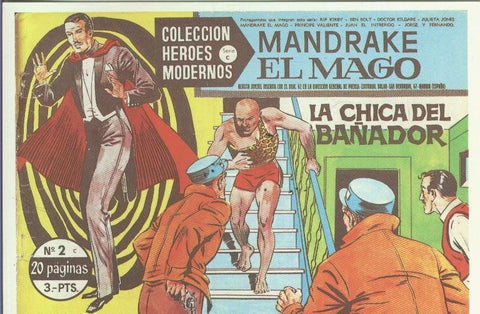 Postal 000668: Ficha  Mandrake el mago