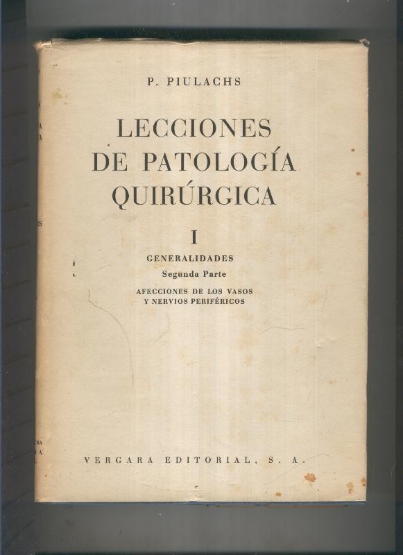 Lecciones de Patologia Quirurgica I:Generalidades segunda parte