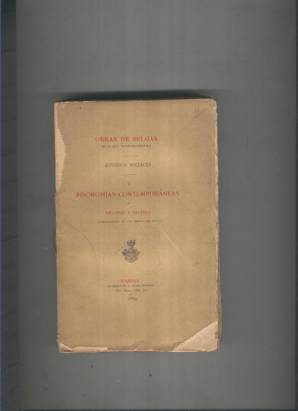 Obras de Selgas. Estudios sociales V. Fisonomias contemporaneas