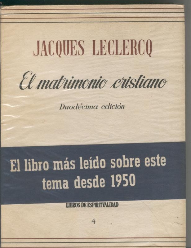 El Matrimonio Cristiano