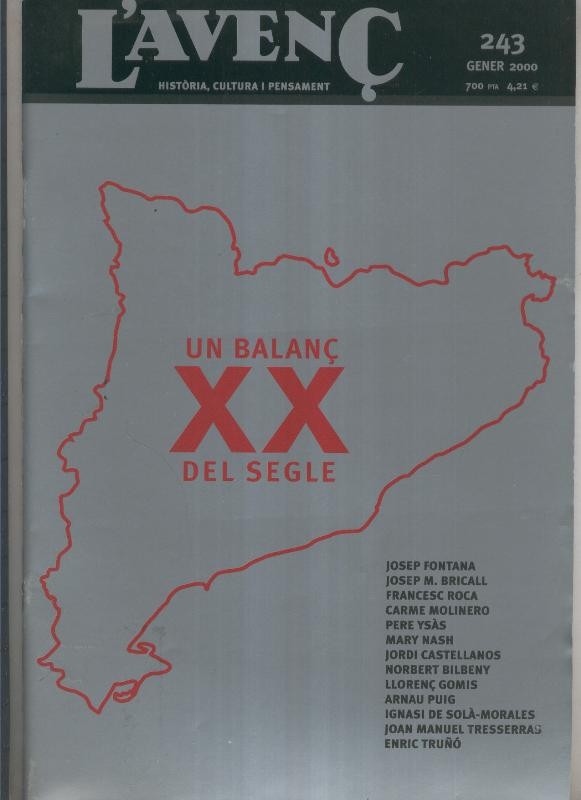 L'Avenç numero 243: Cent anys de filosofia catalana