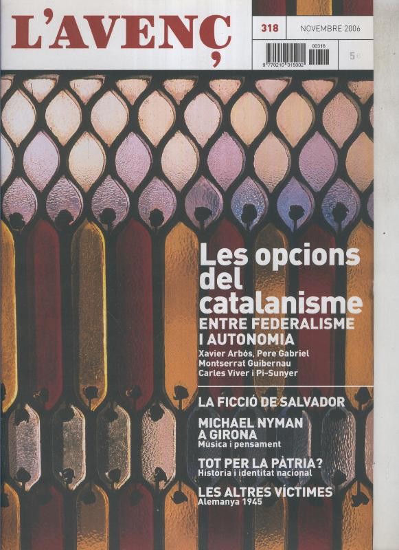 Revista L'Avenç numero 318: la descoberta de Rafael Sala