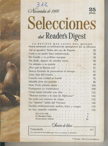 Selecciones del Readers Digest numero 312
