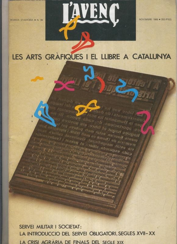 L'Avenç numero 098: Les Arts Grafiques i el llibre a Catalunya