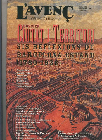 Revista L'Avenç numero 220: Ciutat territori