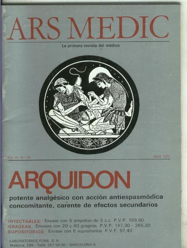 Ars Medic la primera revista del medico numero 54