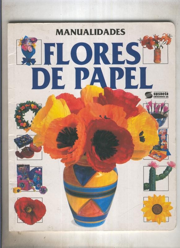 Manualidades, flores de papel