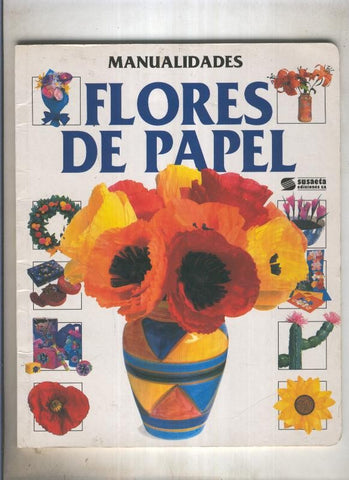 Manualidades, flores de papel