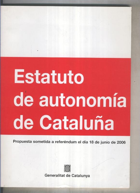 Estatuto de autonomia de catalunya