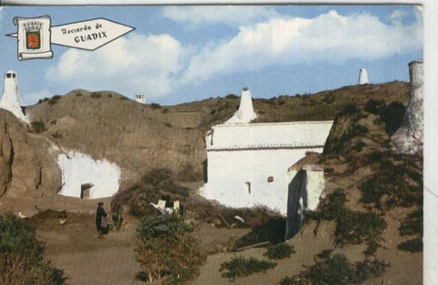 Postal 001042: Vista de las cuevas de Guadix en la provincia de Granada 