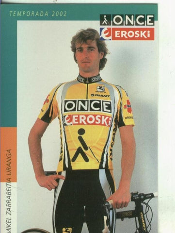 Postal 001345: Ciclista Zarrabeitia del equipo Once-Eroski