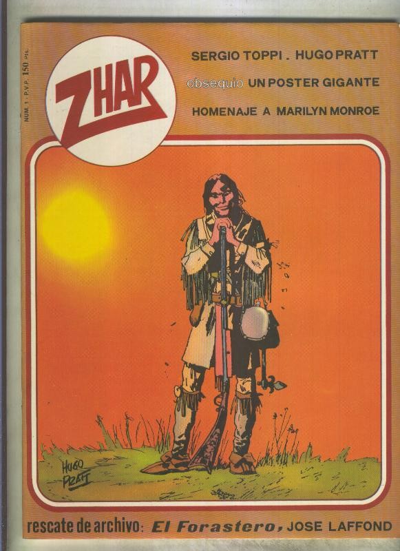 Zhar numero 1 (numerado 2 en trasera)  (no conserva el poster central)