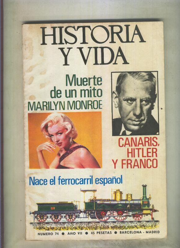Historia y Vida numero 074 (numerado 2 en trasera)