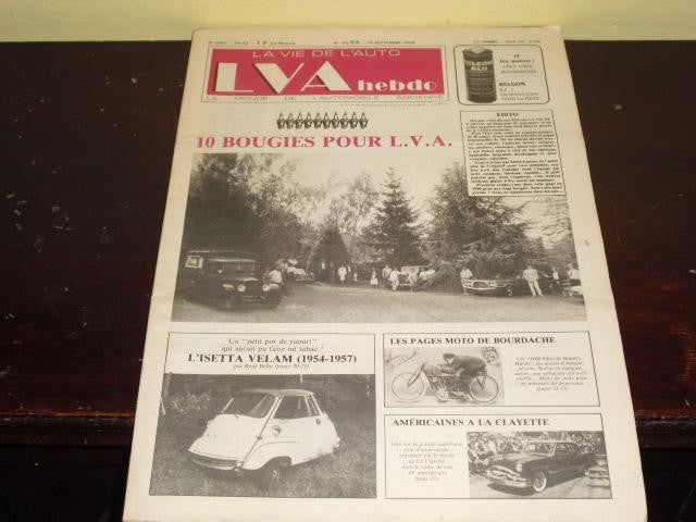 La vie de L,Auto hebdo numero  33 - 18 septembre 1986
