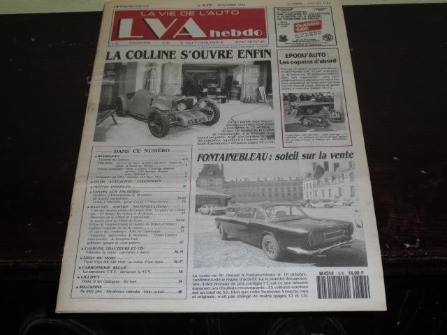 La vie de L,Auto hebdo numero  579- 29 octubre 1992