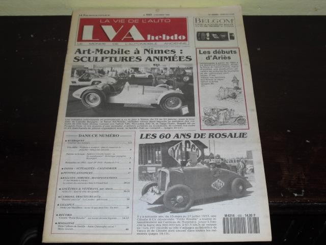 La vie de L,Auto hebdo numero  593 - 4 fevrier 1993