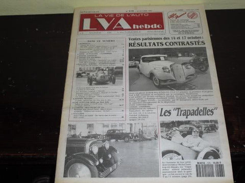 La vie de L,Auto hebdo numero  578 - 22 octubre 1992