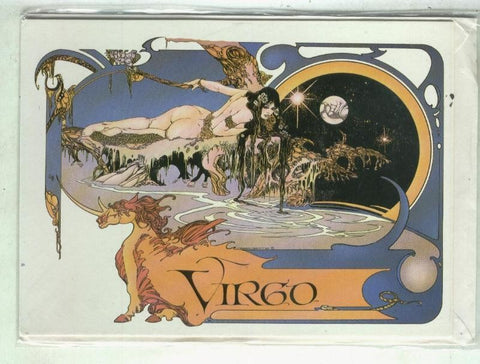 Postal 000390: Signo zodiacal de Virgo por Esteban Maroto 