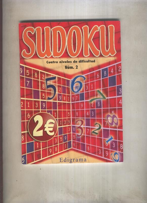 Sudoku cuatro niveles de dificultad numero 2