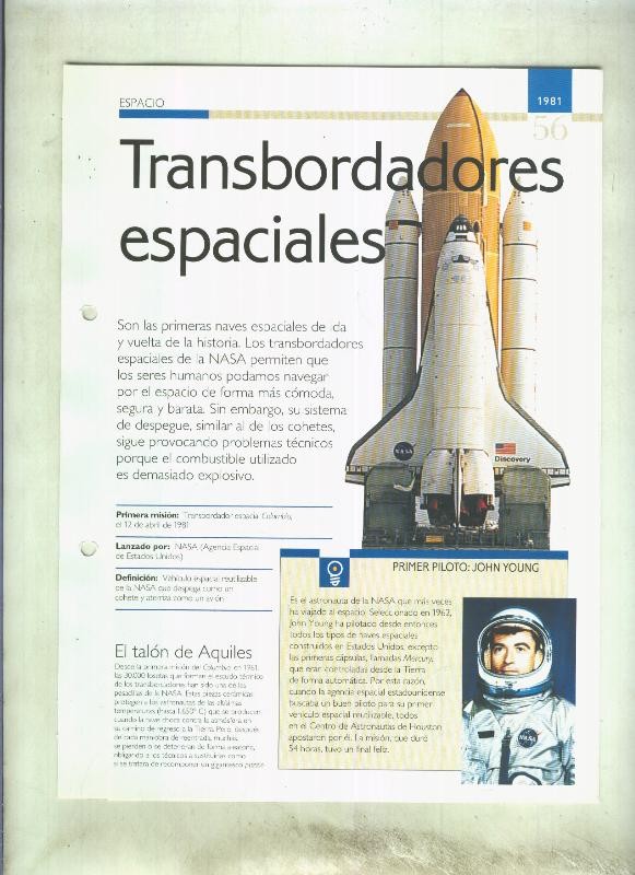 Transbordadores espaciales: son 4 paginas y 