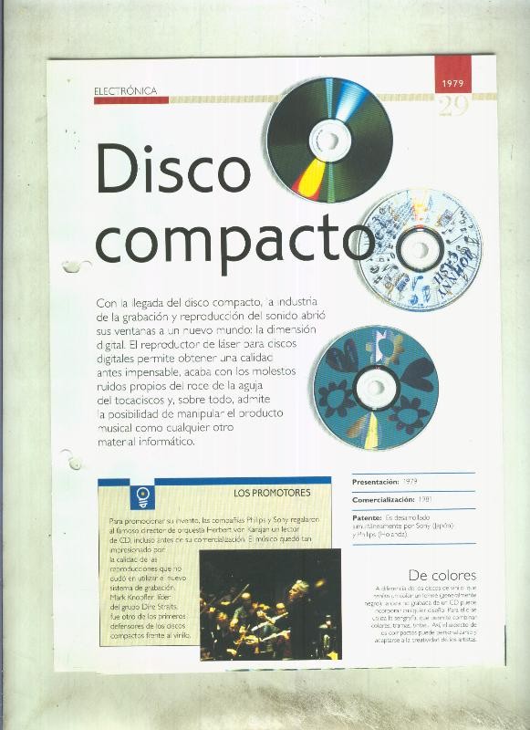 Disco compacto: son 4 paginas y 