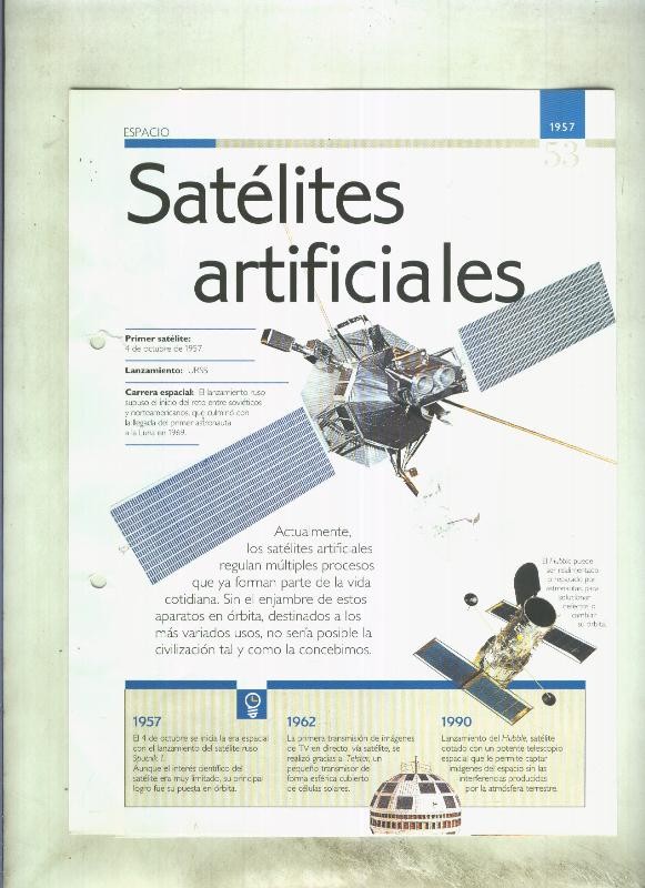 Satelites artificiales: son 4 paginas y 