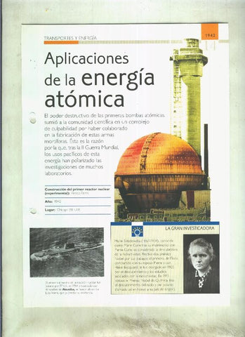 Aplicaciones de la energia atomica: son 4 paginas y 