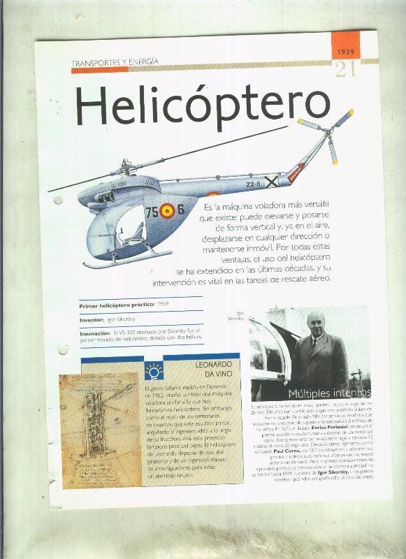 Helicoptero:  son 4 paginas y 
