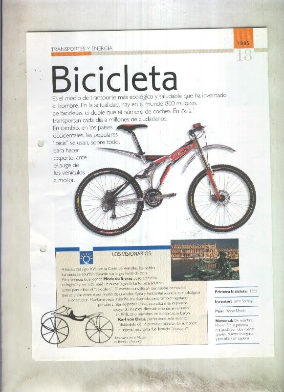Bicicleta:  son 4 paginas y 