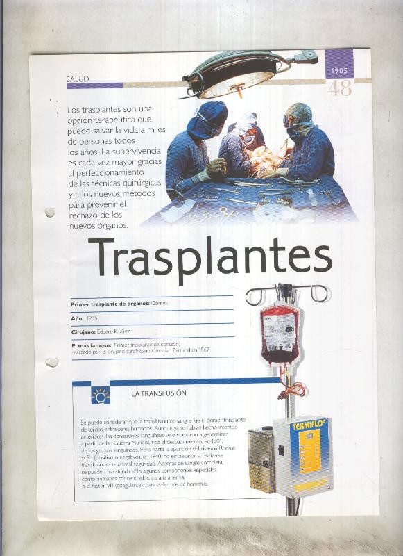 Transplantes  son 4 paginas y 