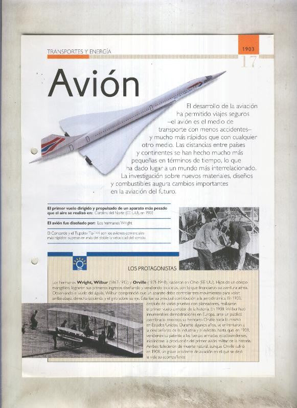Avion  son 4 paginas y 