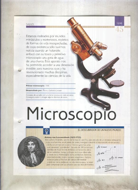 Microscopio:  son 4 paginas y 