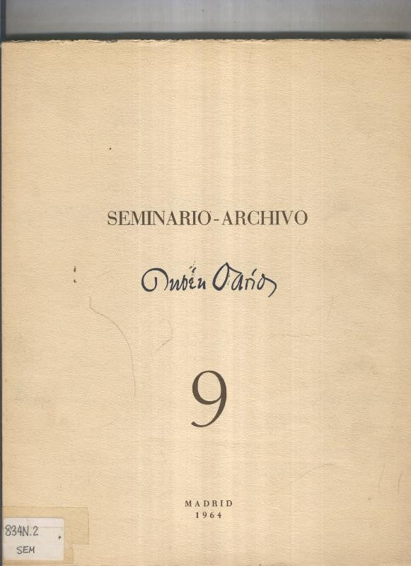 Seminario archivo 09: Ruben Dario