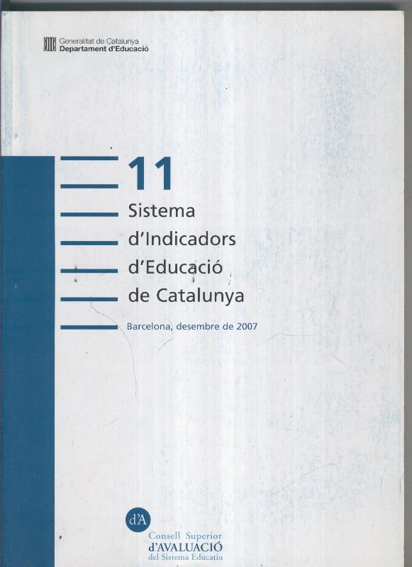 Sistema d indicadors d educacio de Catalunya, numero 11