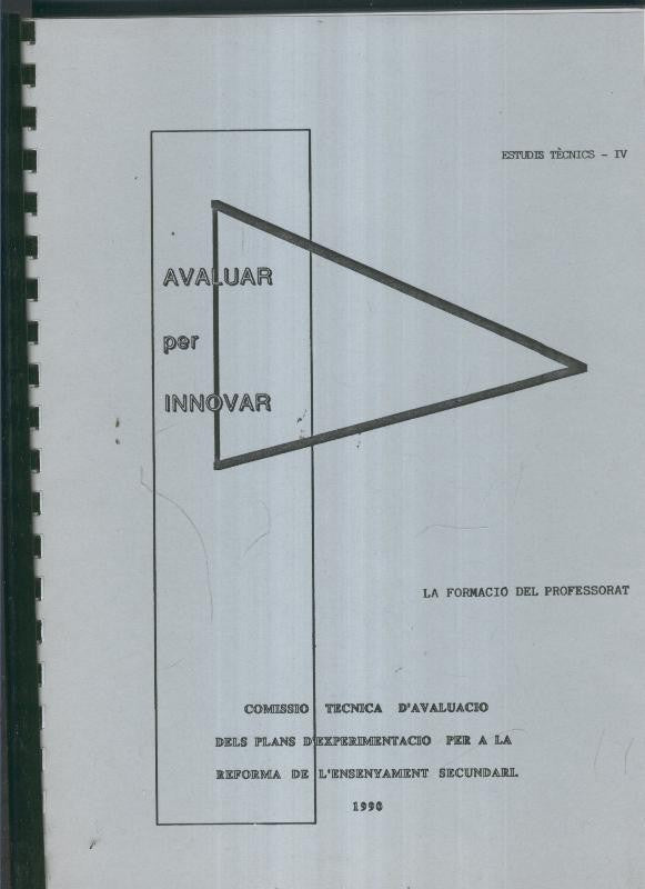 Estudis tecnics IV: La formacio del professorat
