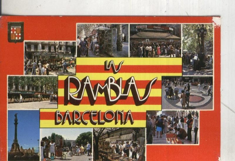 Postal 004515 : Las Ramblas de Barcelona