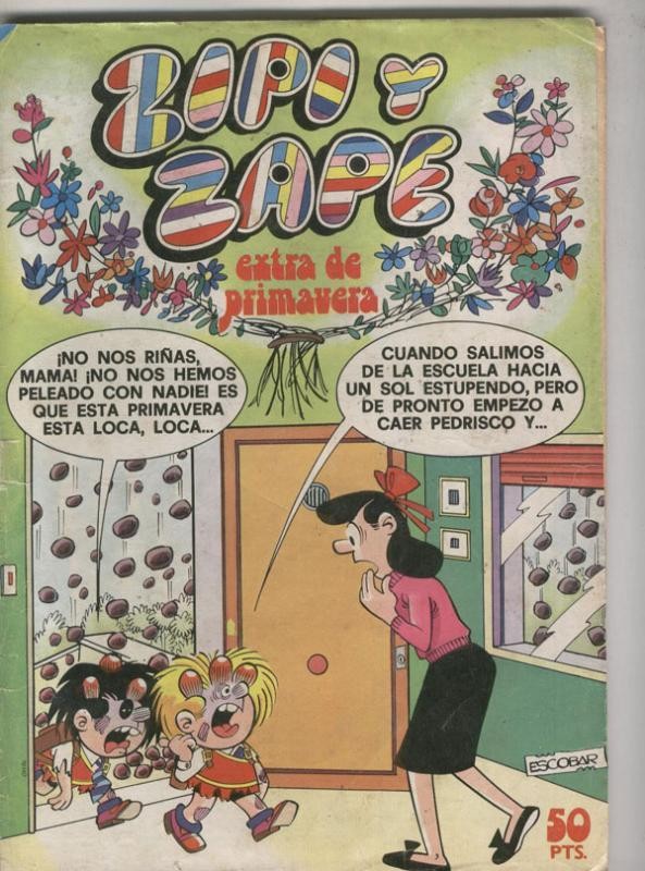 Zipi y Zape extra primavera 1978 (falta la mitad de la contraportada)
