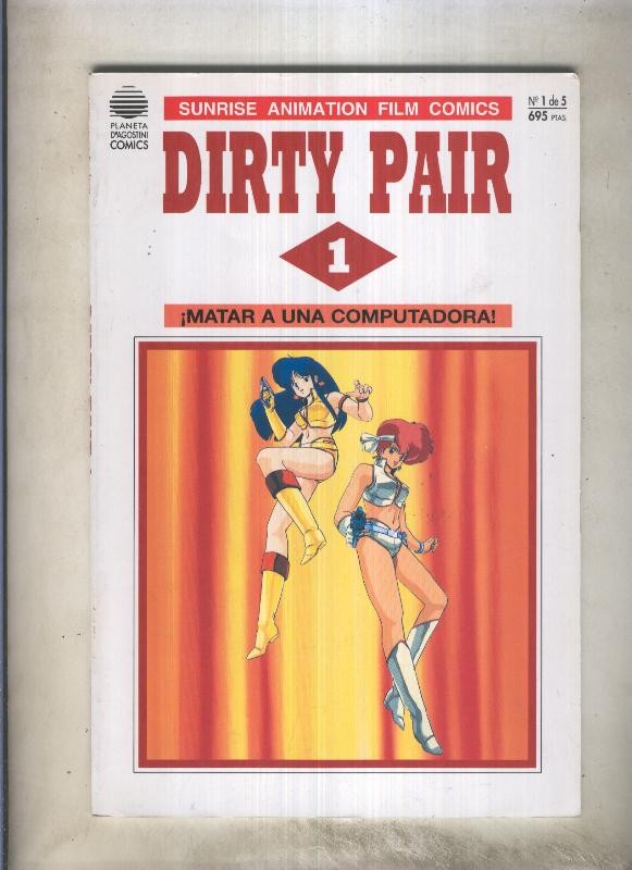 Dirty Pair numero 1 (numerado 1 en trasera)