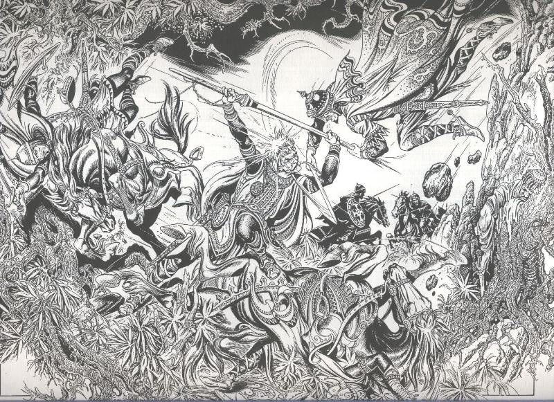 Lamina de Burne Hogarth (plate Four)