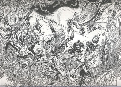 Lamina de Burne Hogarth (plate Four)