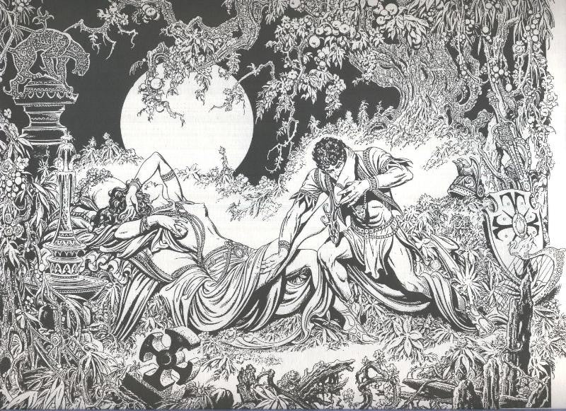 Lamina de Burne Hogarth (plate Two)