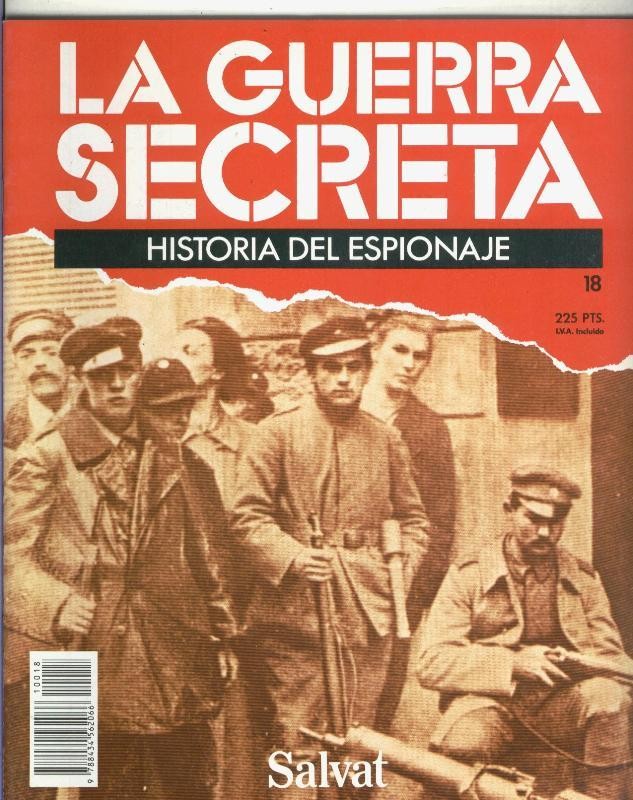 La Guerra Secreta: Historia del Espionaje numero 018, en la trasera propaganda de la coleccion