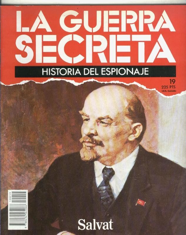 La Guerra Secreta: Historia del Espionaje numero 019, foto en trasera de ametralladora Schwarzlose