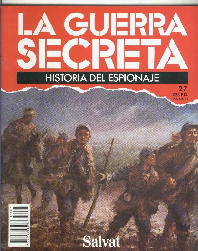 La Guerra Secreta: Historia del Espionaje numero 027, foto en trasera de