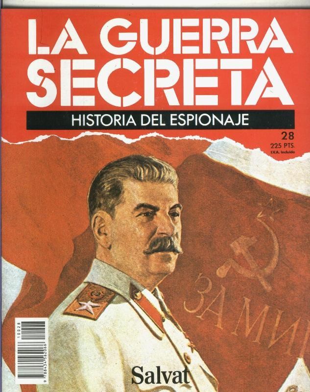 La Guerra Secreta: Historia del Espionaje numero 028, foto en trasera de