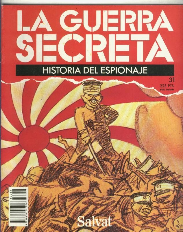 La Guerra Secreta: Historia del Espionaje numero 031, foto en la trasera de 