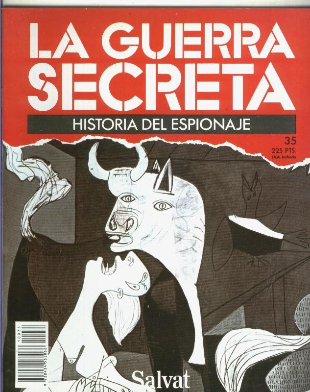 La Guerra Secreta: Historia del Espionaje numero 035, en la trasera foto de