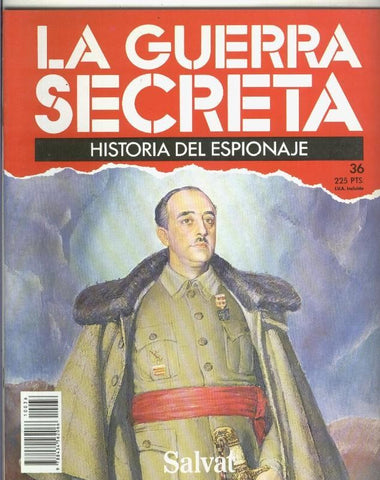 La Guerra Secreta: Historia del Espionaje numero 036, trasera con propaganda obra