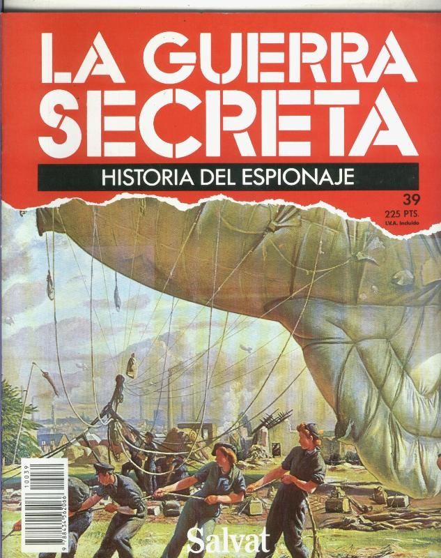 La Guerra Secreta: Historia del Espionaje numero 039, en la trasera foto de